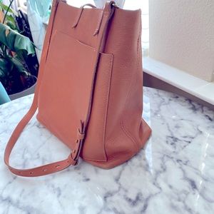 Madewell Medium Leather Transport Tote